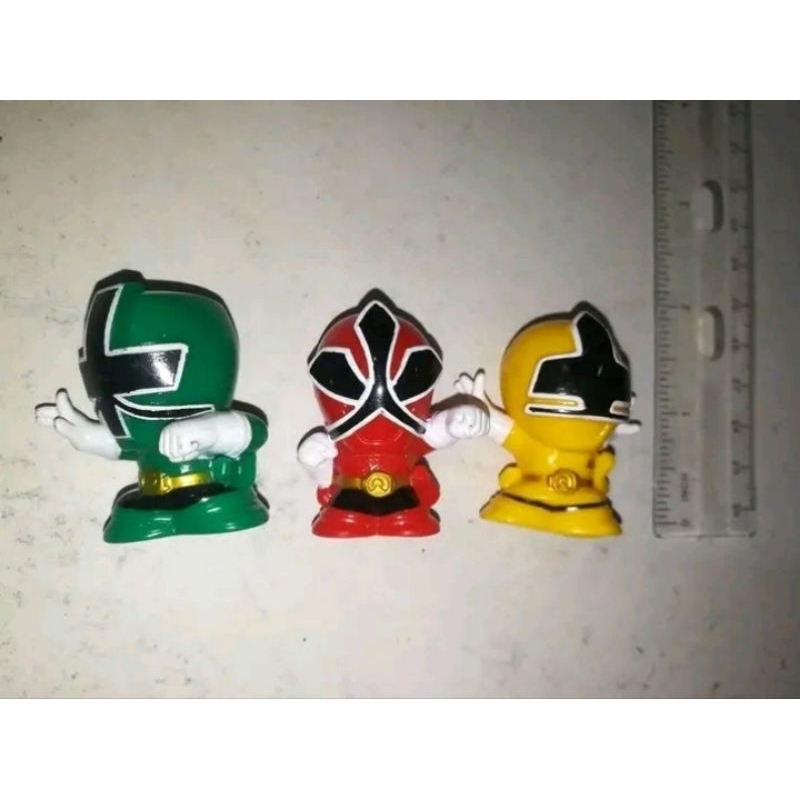 Sentai Shinkenger Finger Puppets 3 Pieces Set Power Rangers Samurai Sd