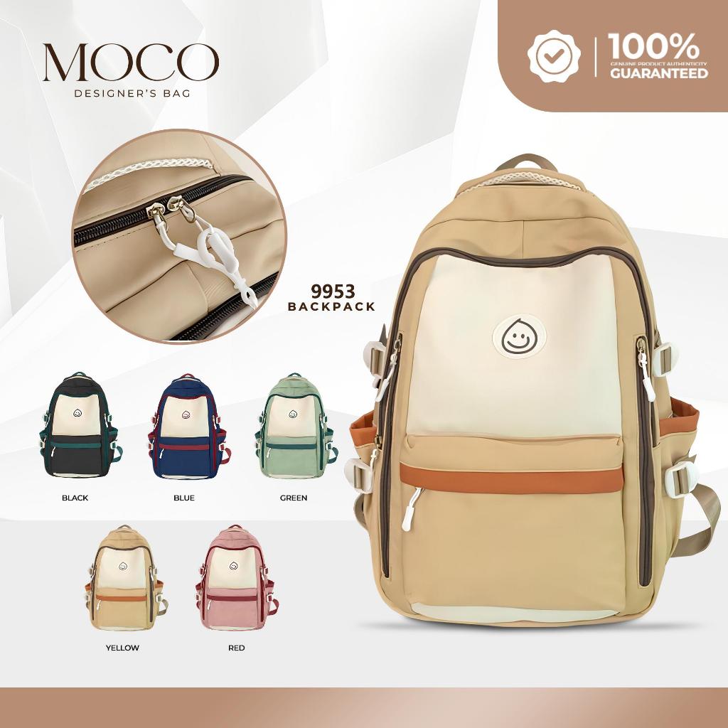Moco Bags School Bag Waterproof Korean Backpack For Women Men Casual ...