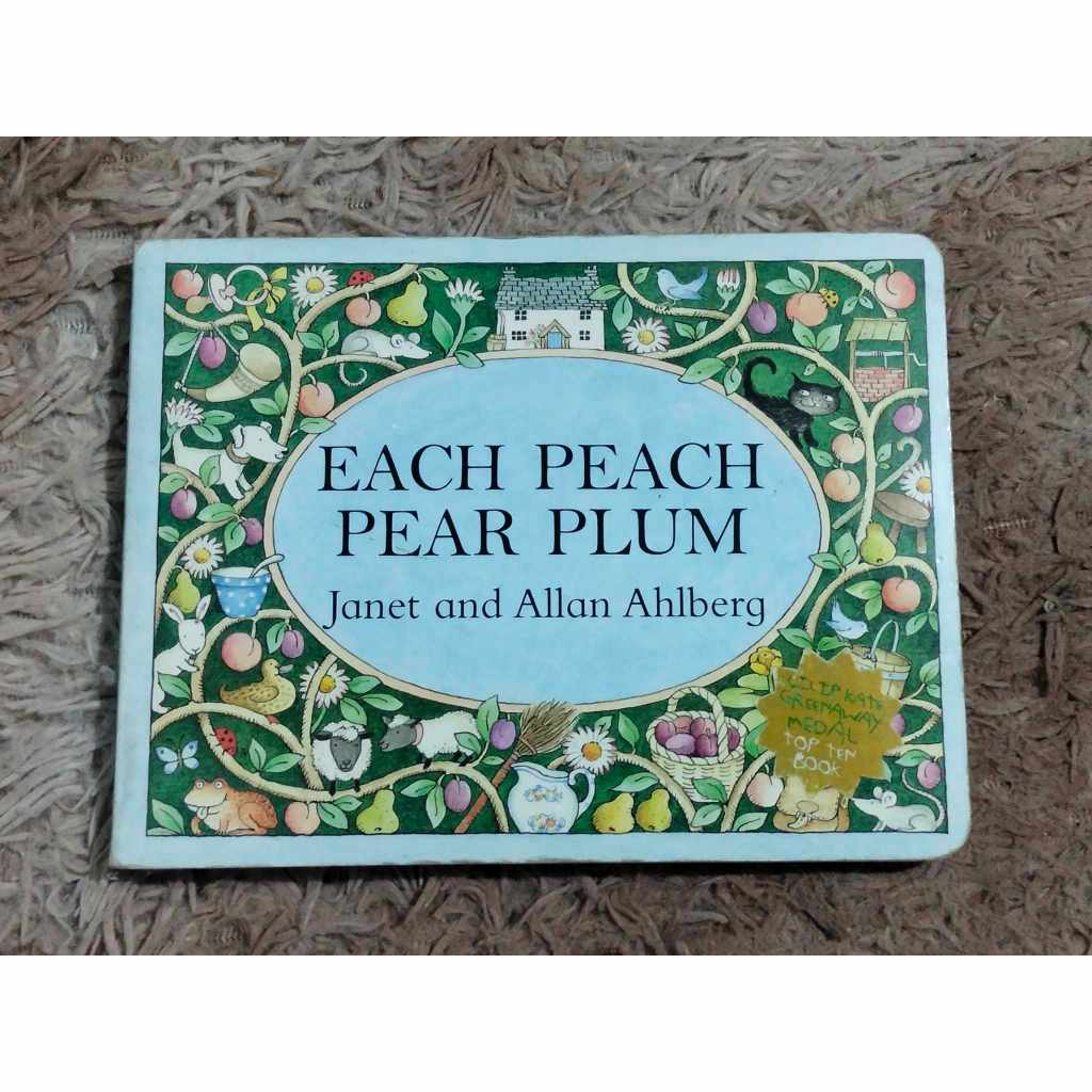 each-peach-pear-plum-by-janet-allan-ahlberg-board-book-preloved