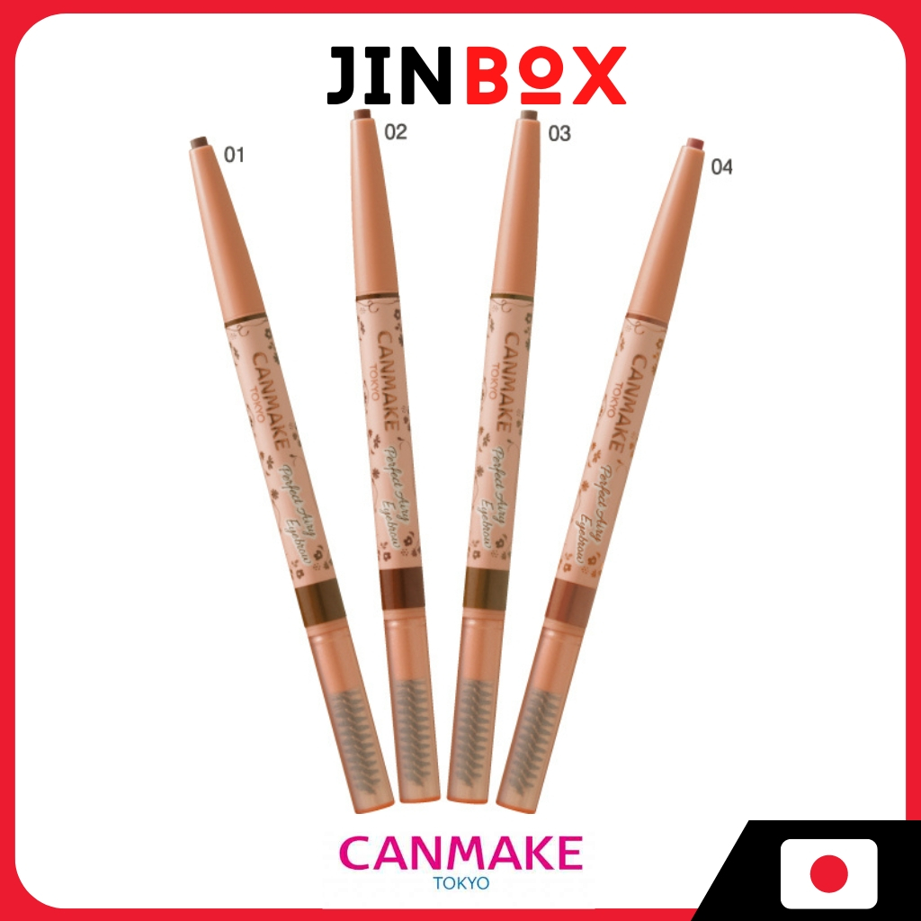 Canmake Perfect Airy Eyebrow 03 Cinnamon Brown – Natürlicher Augenbrauenstift Für Definierte Brauen
