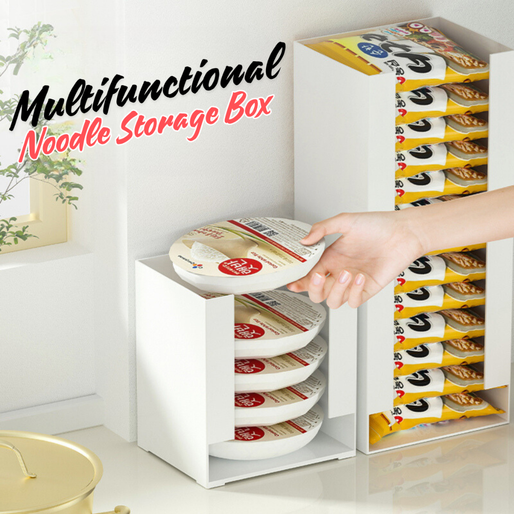 Multifunctional Noodle Storage Box Instant Food Storage Space Saving ...