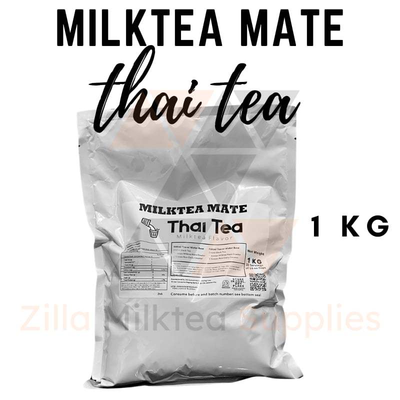 Mlkt Thai Tea Milktea Mate Premium Powder Flavor 1kg for MilkTea ...
