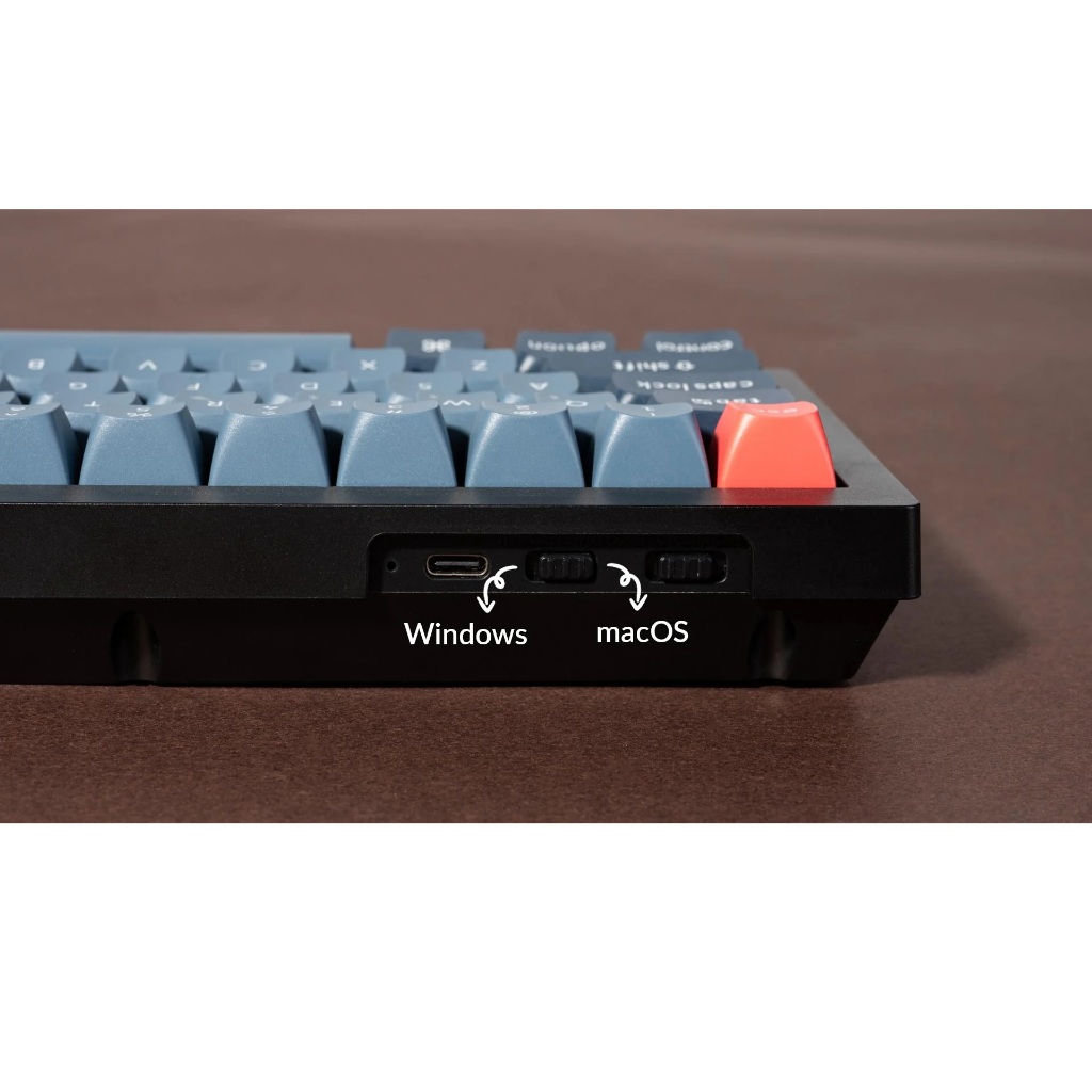Keychron V3 Max Knob QMK Mechanical Keyboard, Carbon Black, TKL, Tri ...
