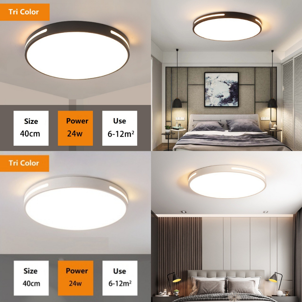 COD Modern Nordic tricolor rotundity ceiling light living room bedroom ...
