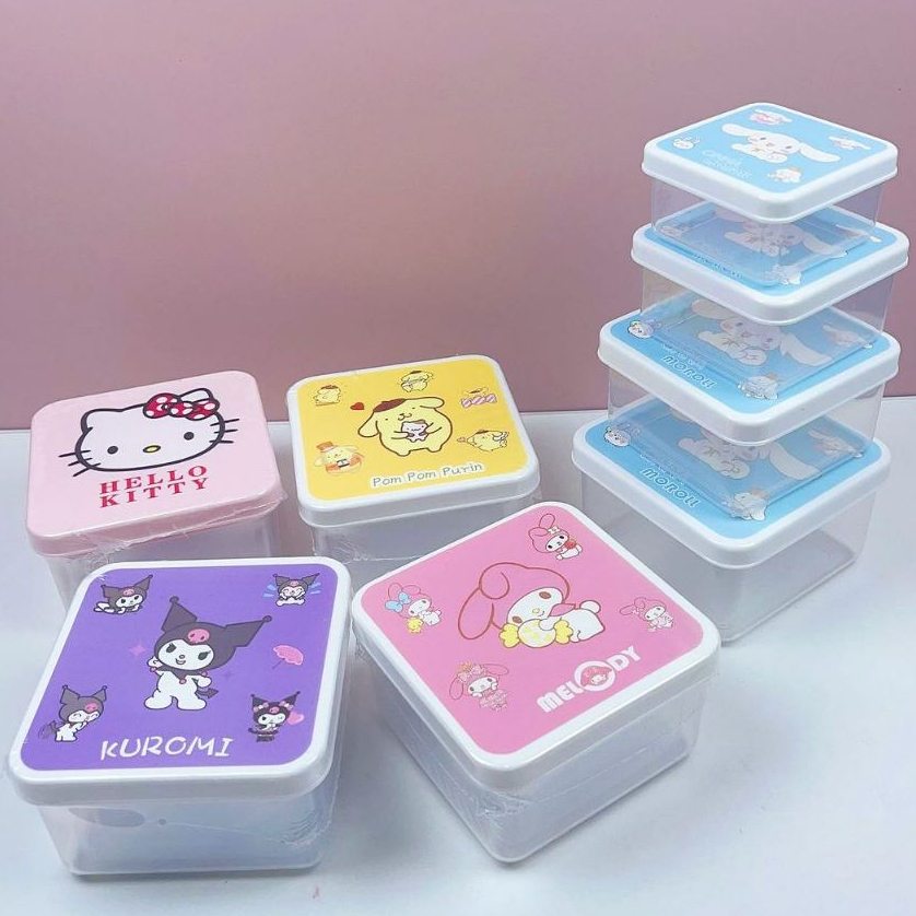 cute cartoon Characters 4 in 1 Multipurpose storage box | Shopee ...