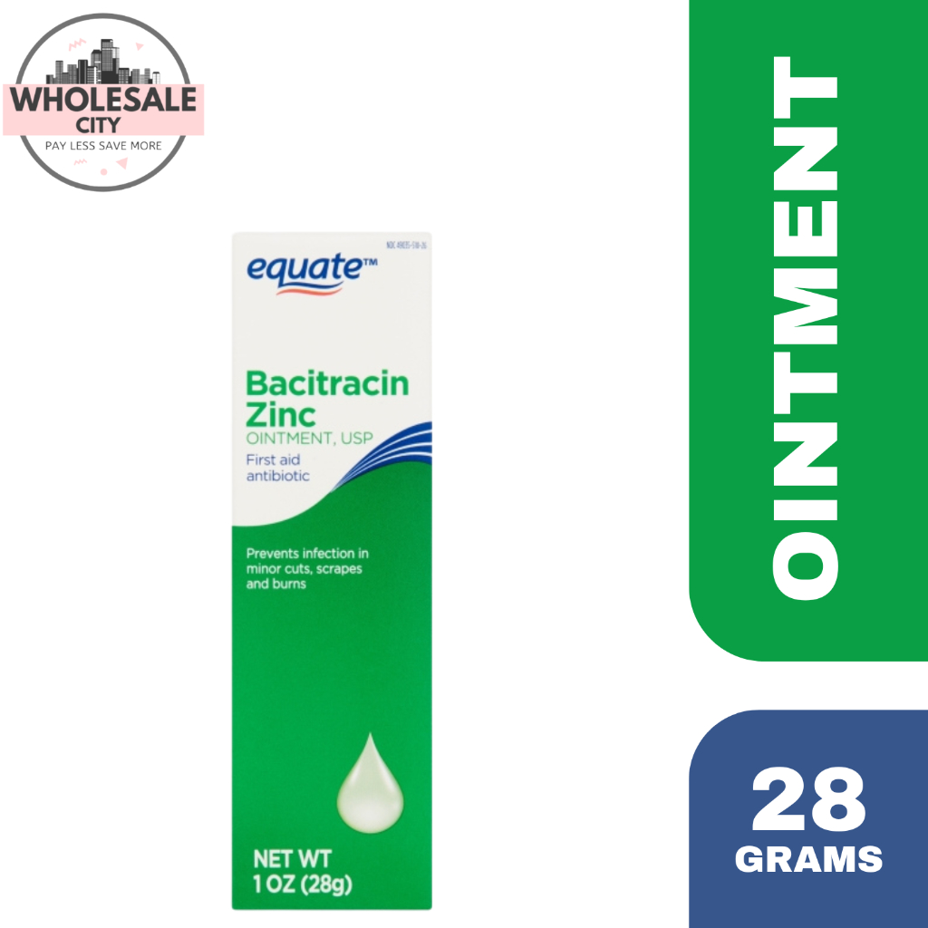 Equate Bacitracin Zinc USP Ointment First Aid Antibiotic 1 oz ( 28g