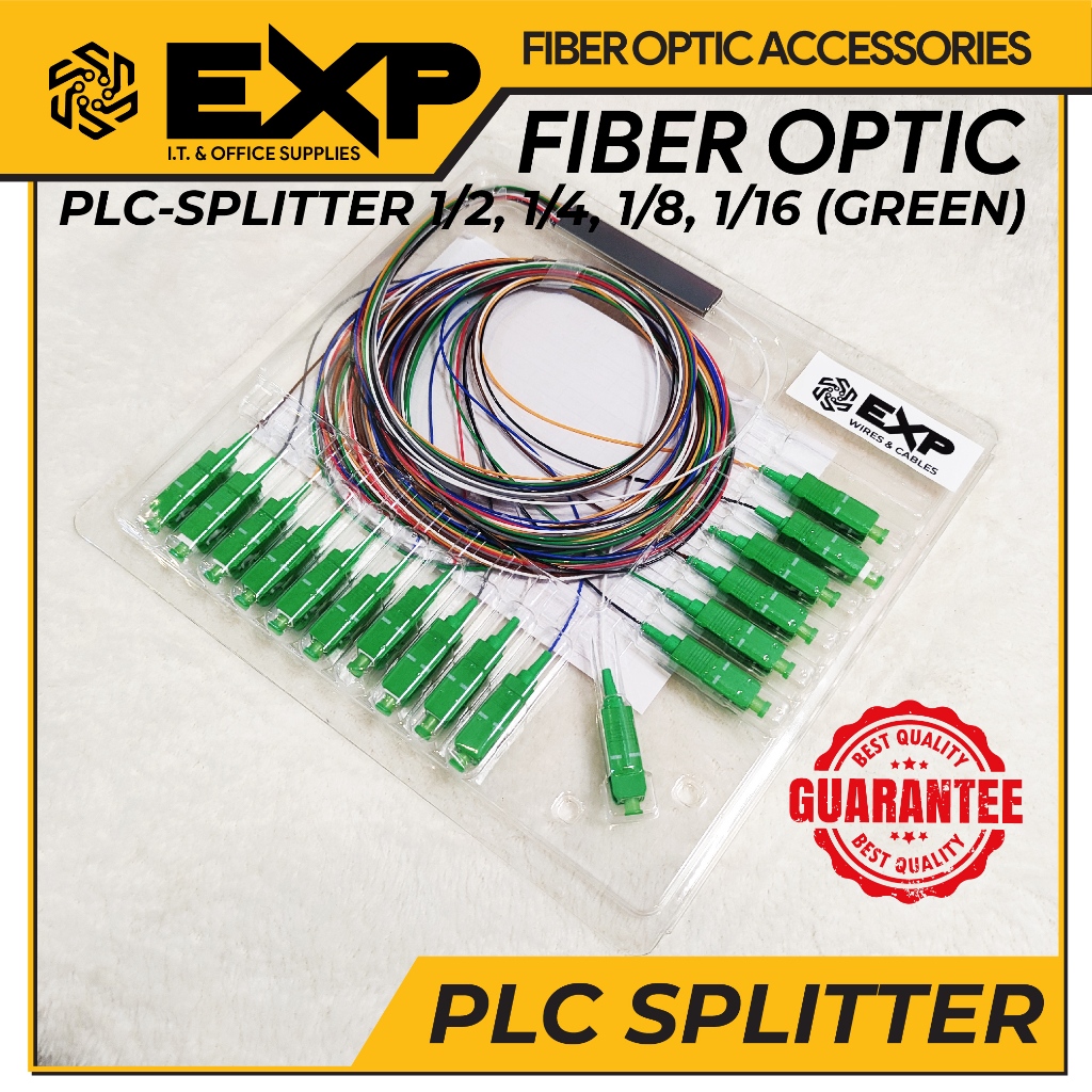FIBER OPTIC - PLC SPLITTER | BLOCKLESS | MINI SPLITTER | 1:2 | 1:4 | 1: ...