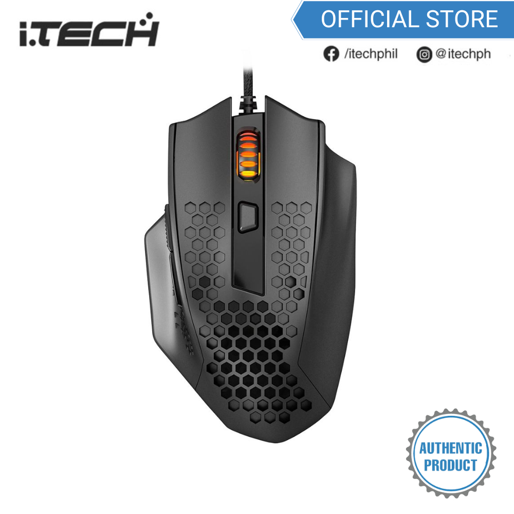 Redragon M722 Bomber Lightweight Honeycomb Gaming Mouse- Black | Shopee ...