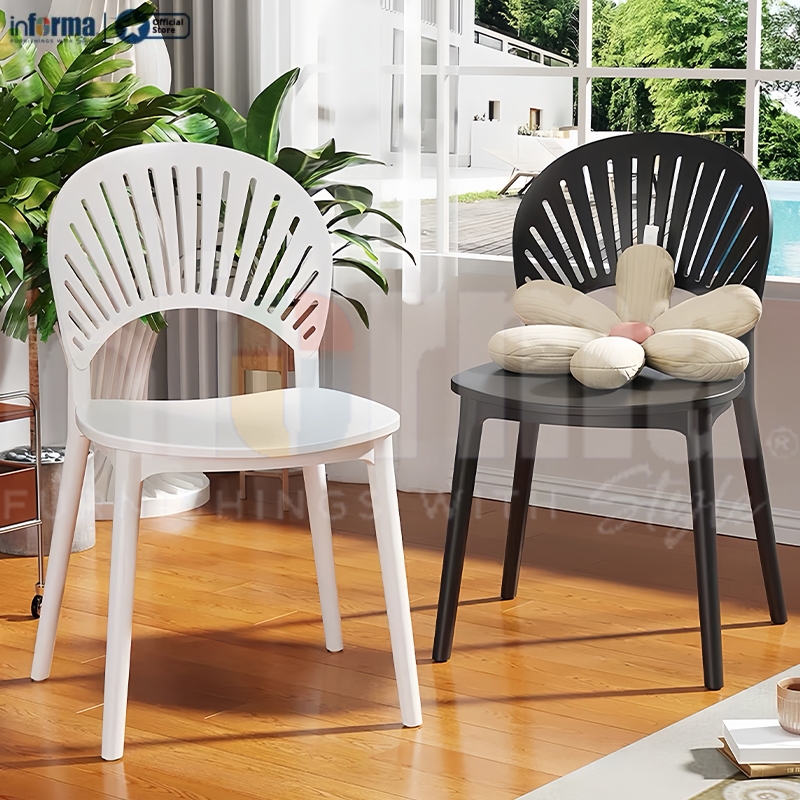 INFORMA Nordic Plastic Chair Home Chair Dining Chair Living Chair ...
