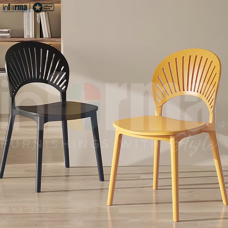 INFORMA Nordic Plastic Chair Home Chair Dining Chair Living Chair ...