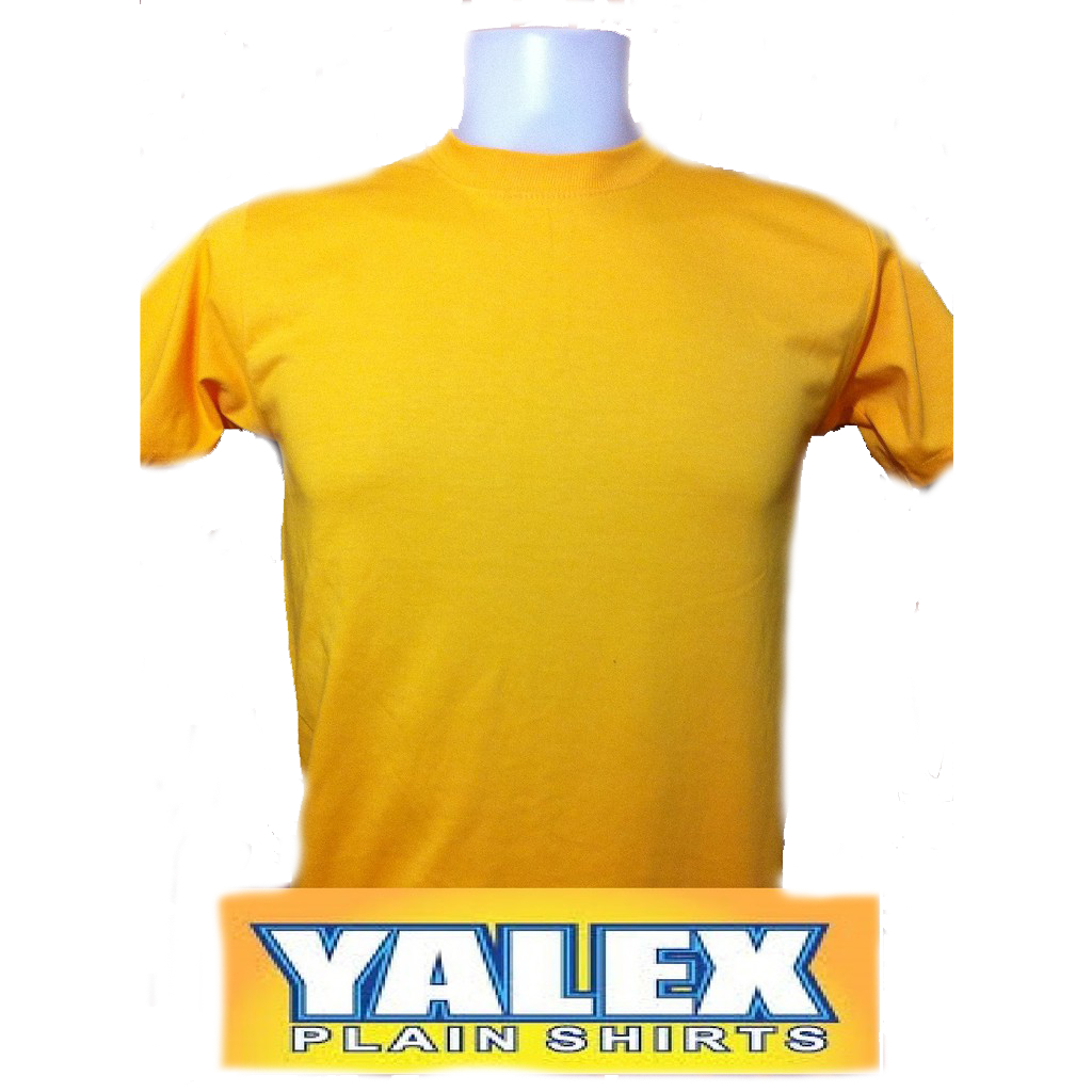 Yalex Plain Shirt Red Label Yellow GOLD/CANNARY | Shopee Philippines