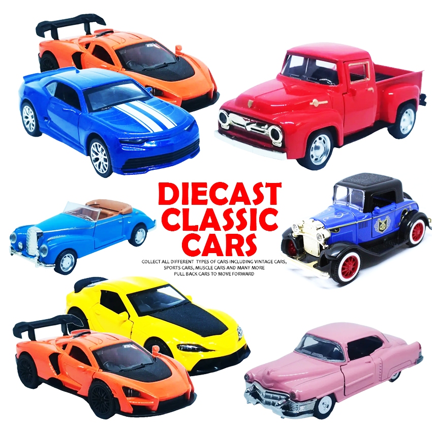 Thunder Speed YZ Model QHT Vintage Pull Back Car Die Cast Collection ...