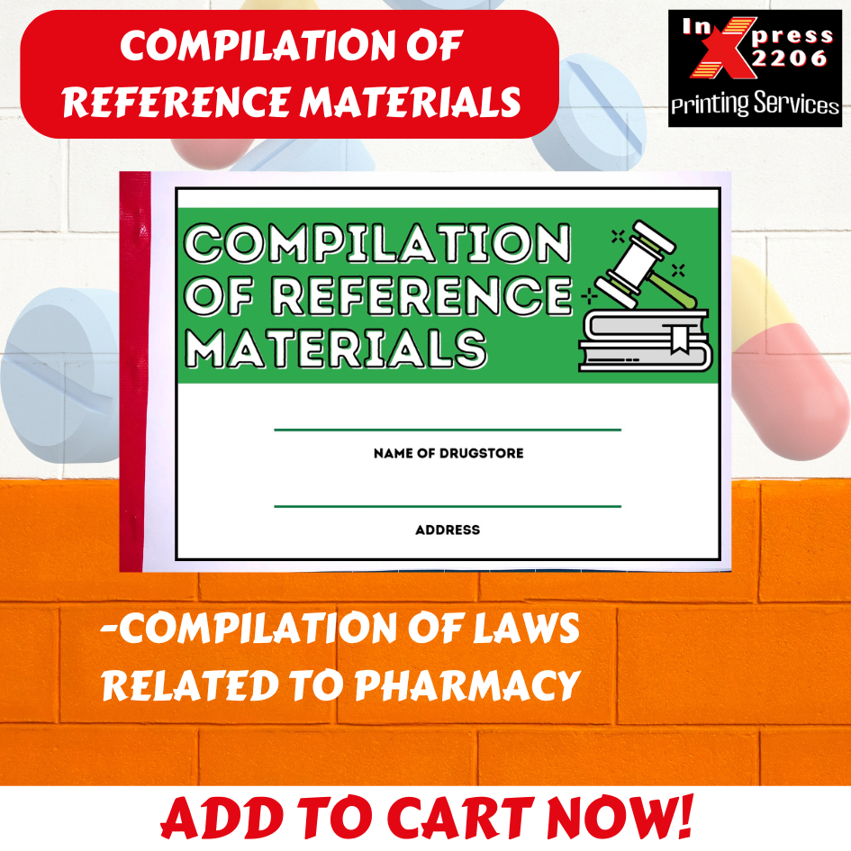 COMPILATION OF REFERENCE MATERIALS (LAWS) FOR PHARMACY | Shopee Philippines