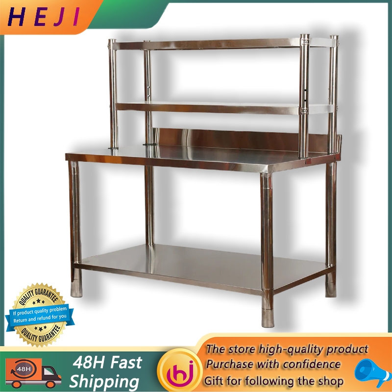 2-layer Kitchen Table Shelf Set 304 Stainless steel Storage rack