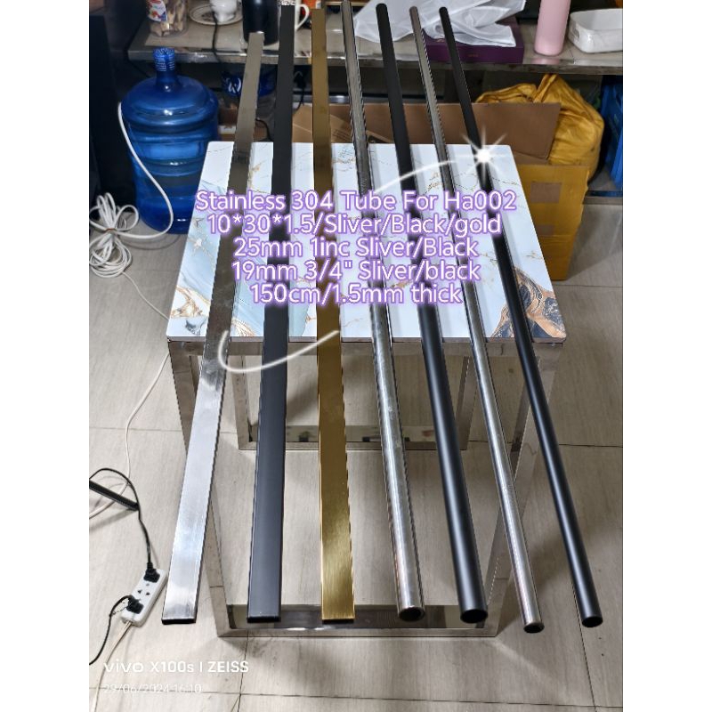 150Cm Stainless304 Rec Tube/Railing Bar (10mm*30mm*1.5mm)(12mm*25mm ...
