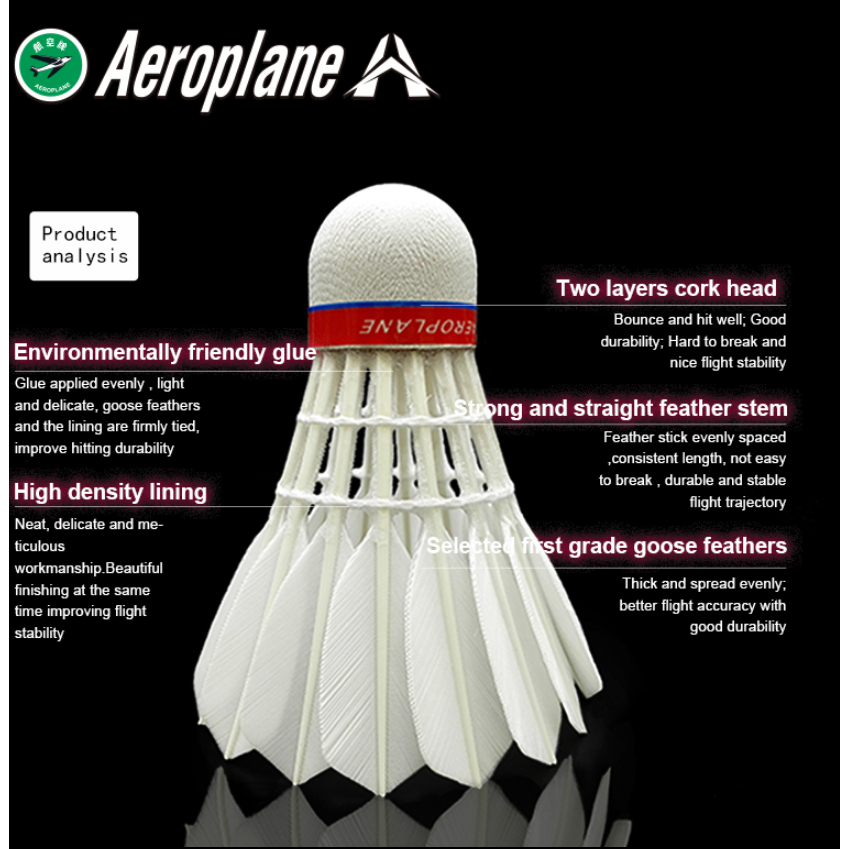 Aeroplane Badminton Shuttlecock Red SG1130/ EG1130 Black Label BWF ...