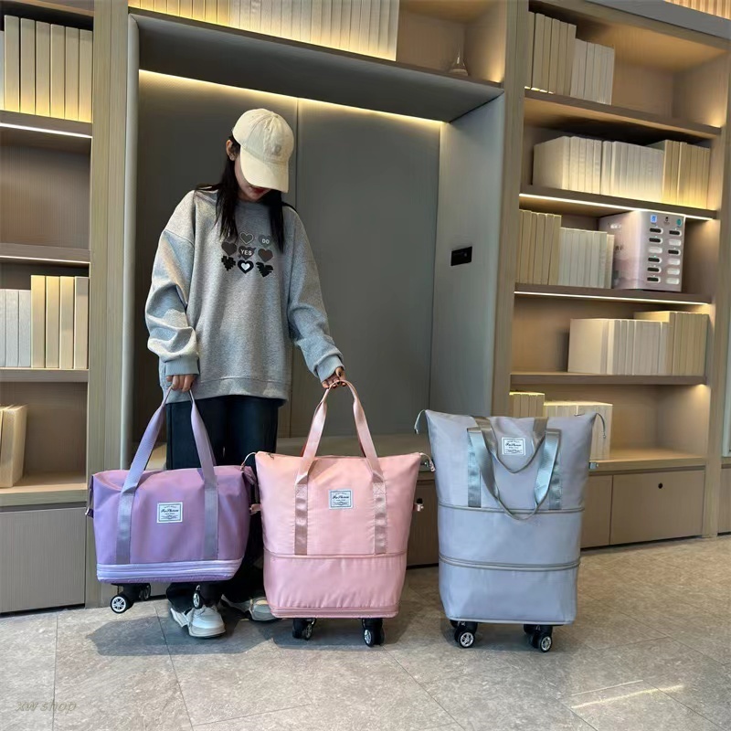 Universal Wheel Folding Luggage Bag Air Consignment Bag Oversized ...