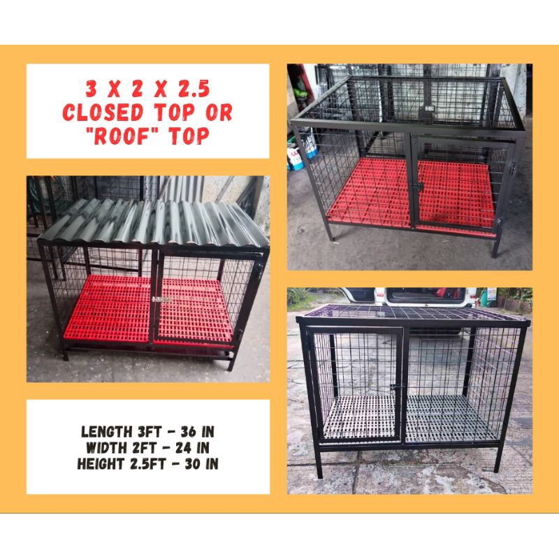 Closed dog crate best sale