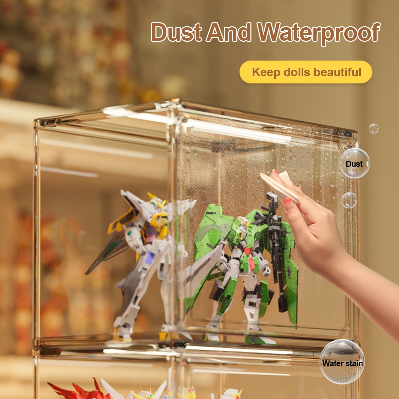Acrylic Display Case Boxes Popmart Transparent Storage Organizer Toy ...