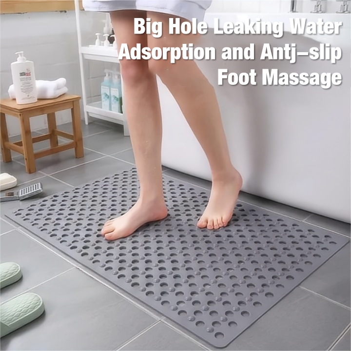 36*72 CM PVC Bathroom Mat Non Slip Safety Anti-bacterial Shower ...