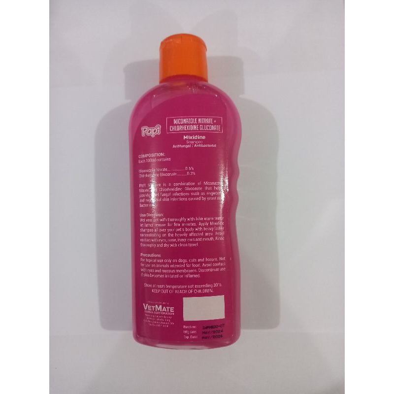 Papi Mixidine Antifungal & Antibacterial Shampoo 250mL | Shopee Philippines