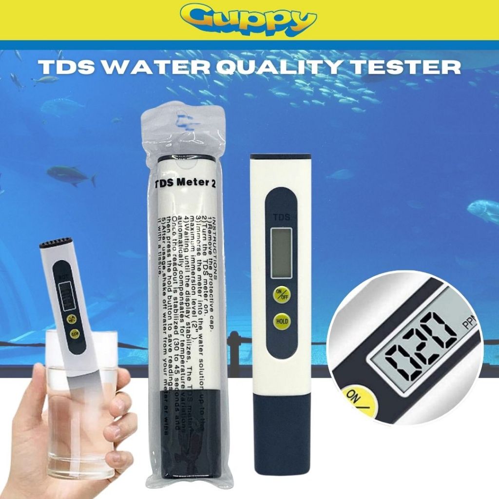Aquarium TDS Meter Water Quality Checker Tester | Shopee Philippines