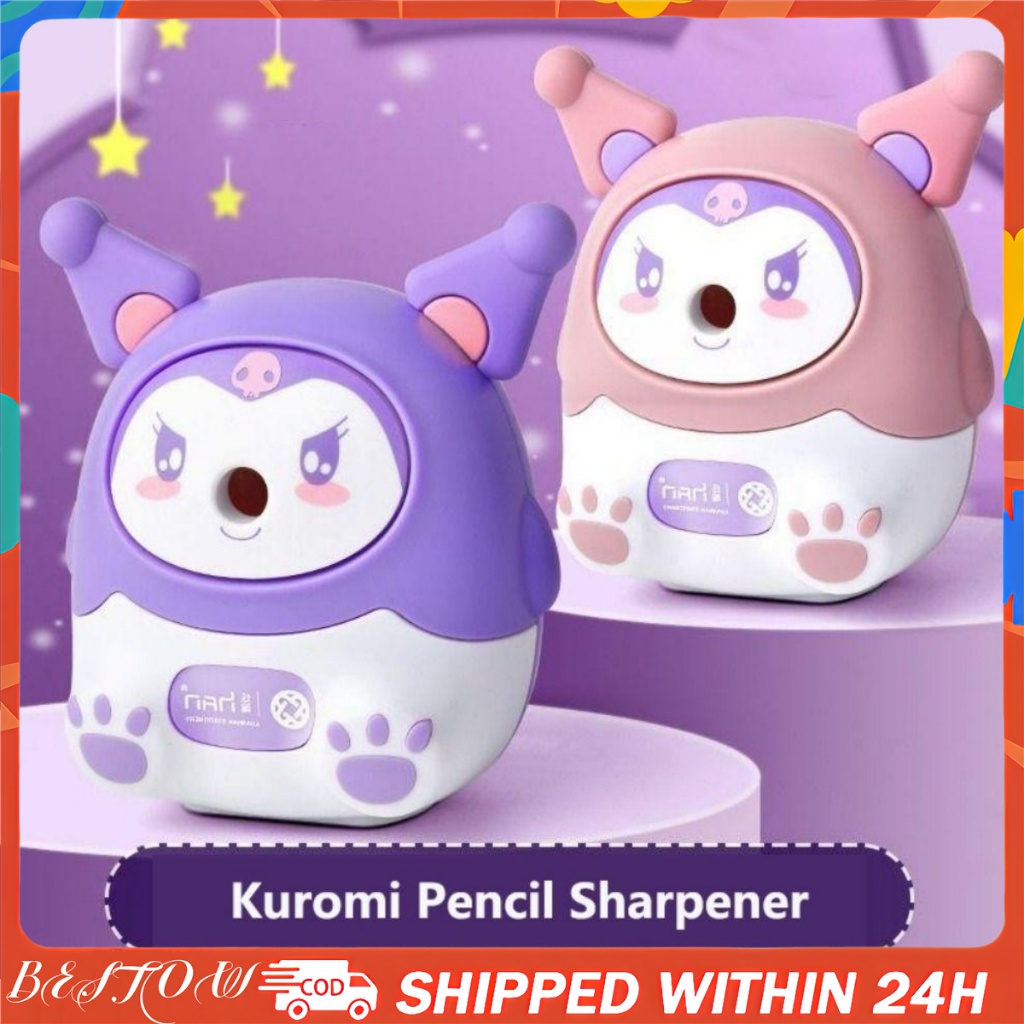 Sanrio Hand Crank Cute Kuromi Mechanical Pencil Sharpener Automatically ...