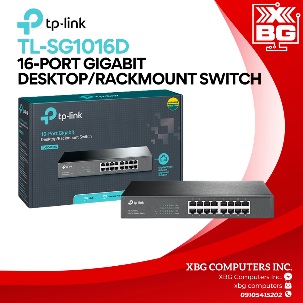 Switch TP-LINK TL-SG1016D 16 Ports Gigabit - 1 Gbps - Occasion Fonctionnel