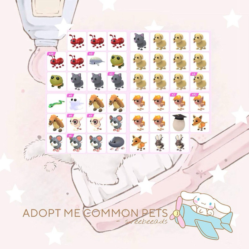 ADOPT ME COMMON PETS 𝜗𝜚 READ SA DESCRIPTION FIRST ! ! | Shopee Philippines