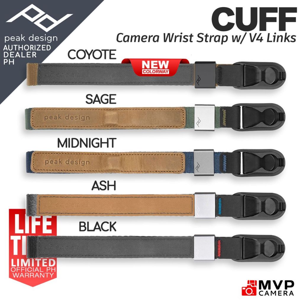 thumbnail interactive-video image 1 of USED] Peak Design Cuff Camera Wrist Strap  Midnight Blue   Near New Condition P 53313 1 of 1