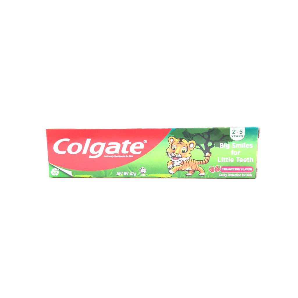 Colgate Kids Tiger 40g Strawberry Flavor (2-5 years old) | Shopee ...