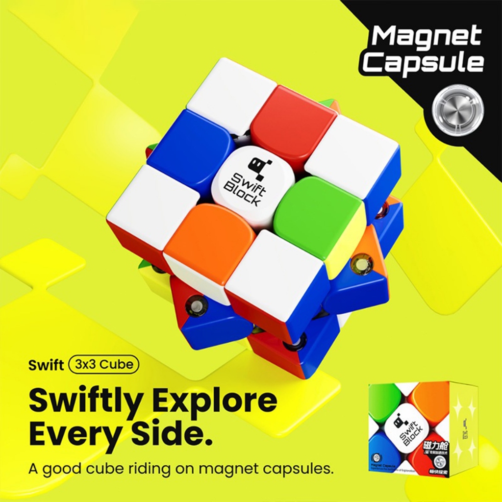 Magnetic Speed Cube, 48 Magnets Magic Cube Fast Smooth Great Corner ...