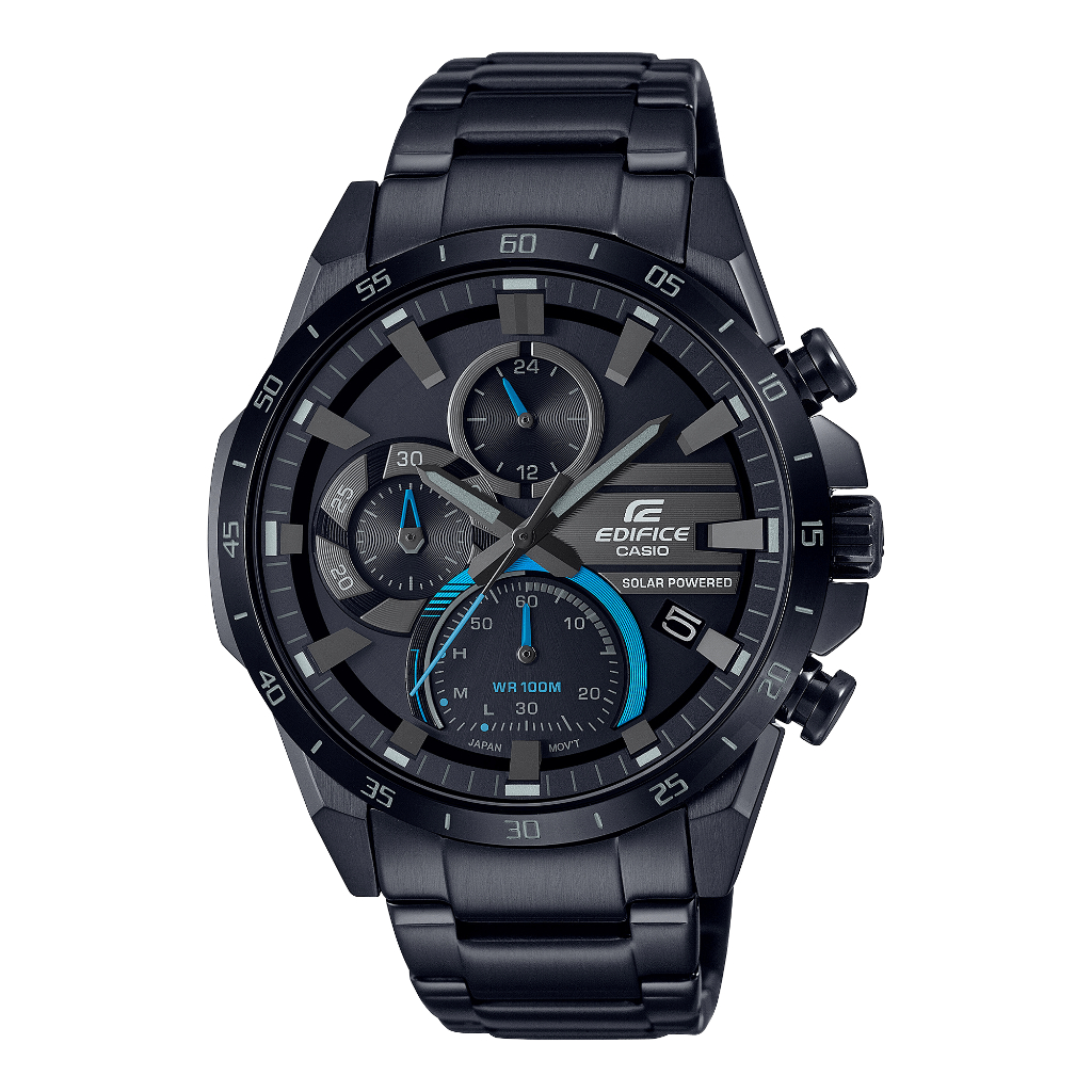 Casio Edifice EQS 940DC 1BVUDF Black Stainless Steel Strap Chronograph 100 Meter Solar Watch Shopee Philippines