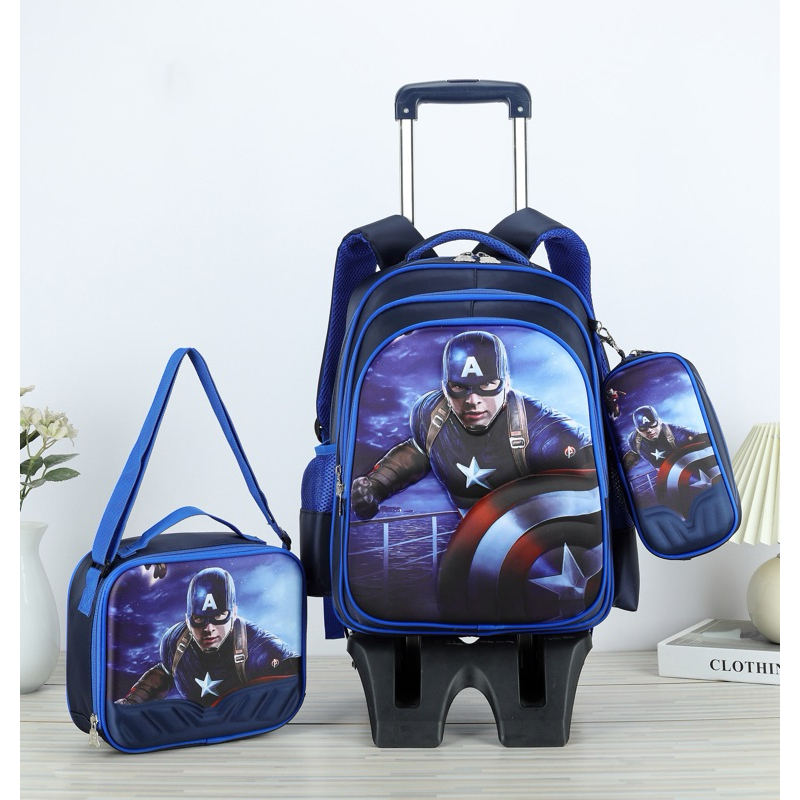 Bag With Wheels Captain America Trolley School Bag True 1618