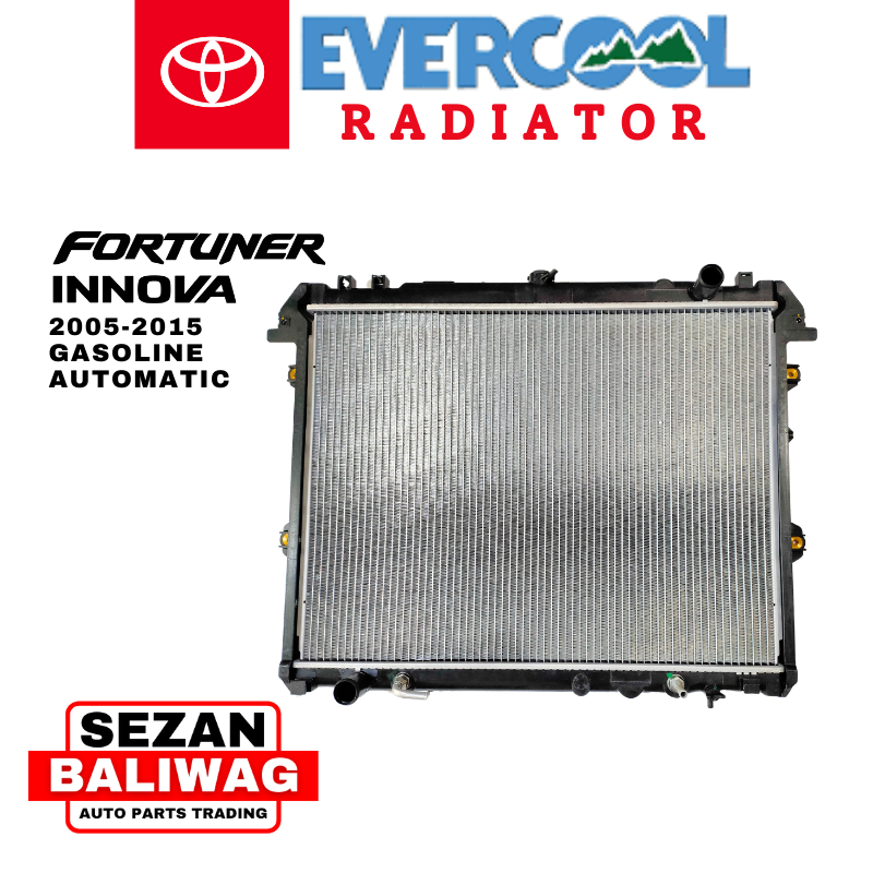 EVERCOOL RADIATOR ASSEMBLY TOYOTA FORTUNER INNOVA 2005-2015 GASOLINE ...