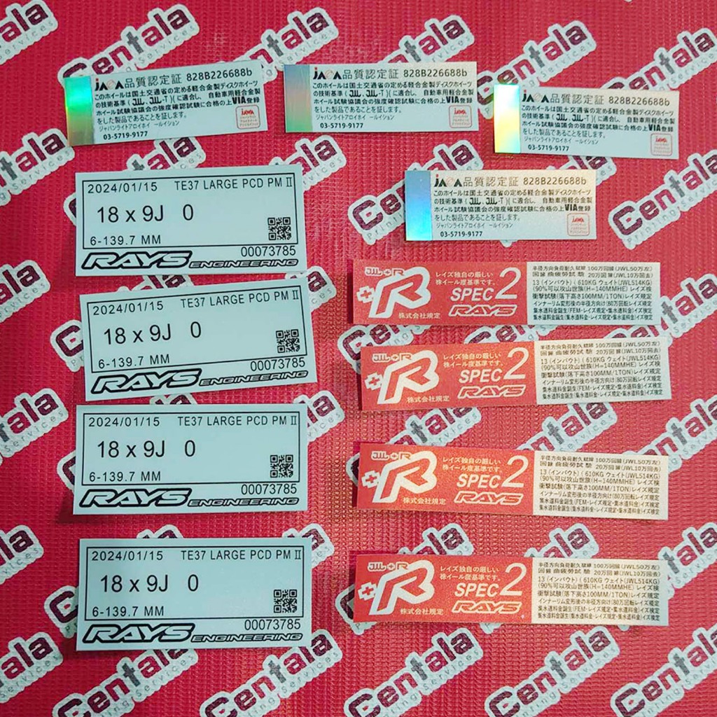 TE37 Large PCD PM2 inner barrel sticker | Shopee Philippines
