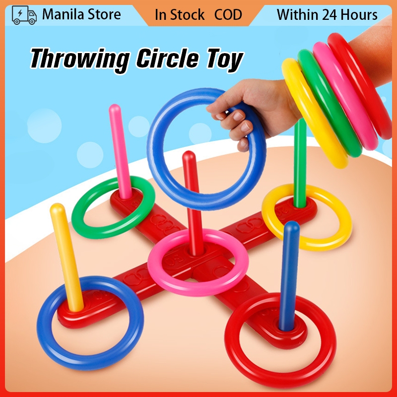 Throwing Circle Loop Toy Outdoor Children Hoop Ring Toss Quoits Game ...