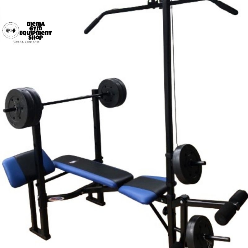 7 in 1 Bench Press with 80 lbs free Weights Shopee Philippines