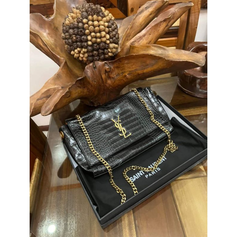 YSL kate reversible clutch sling bag black Japan preloved Shopee Philippines