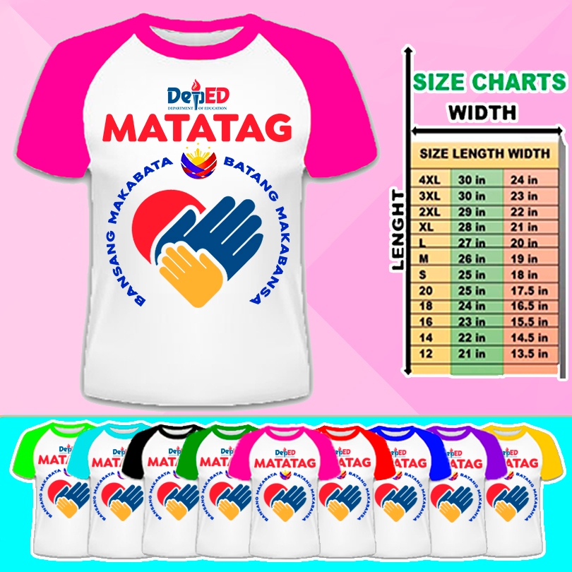 MATATAG T-SHIRT - ASSORTED RAGLAN SLEEVE - SUBLIMATION PRINT | Shopee ...