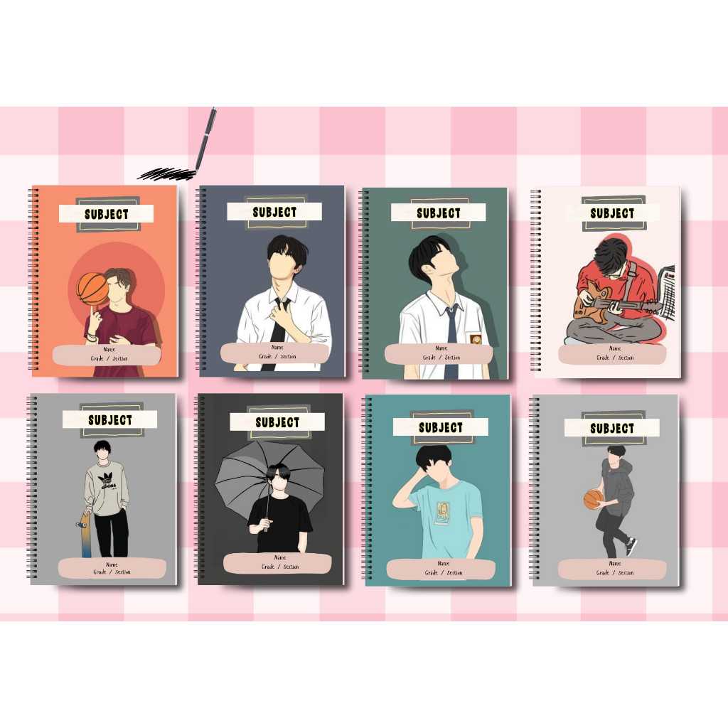 Highschool and college Notebooks for Him Bundle of 10 50lvs / 80 lvs ...