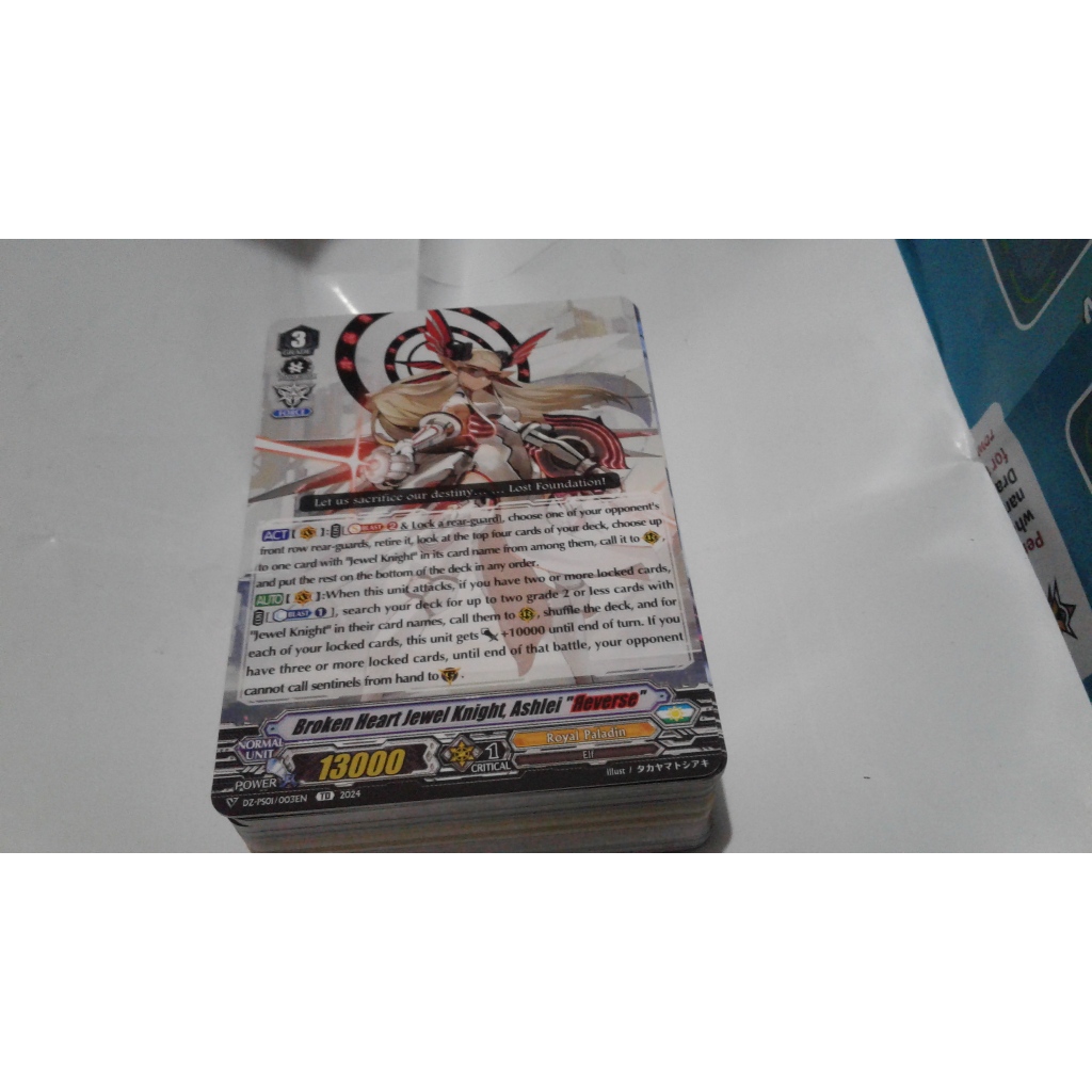 BROKEN HEART JEWEL KNIGHT ASHLEI REVERSE NON FOIL VANGUARD CARD 1 ONE ...