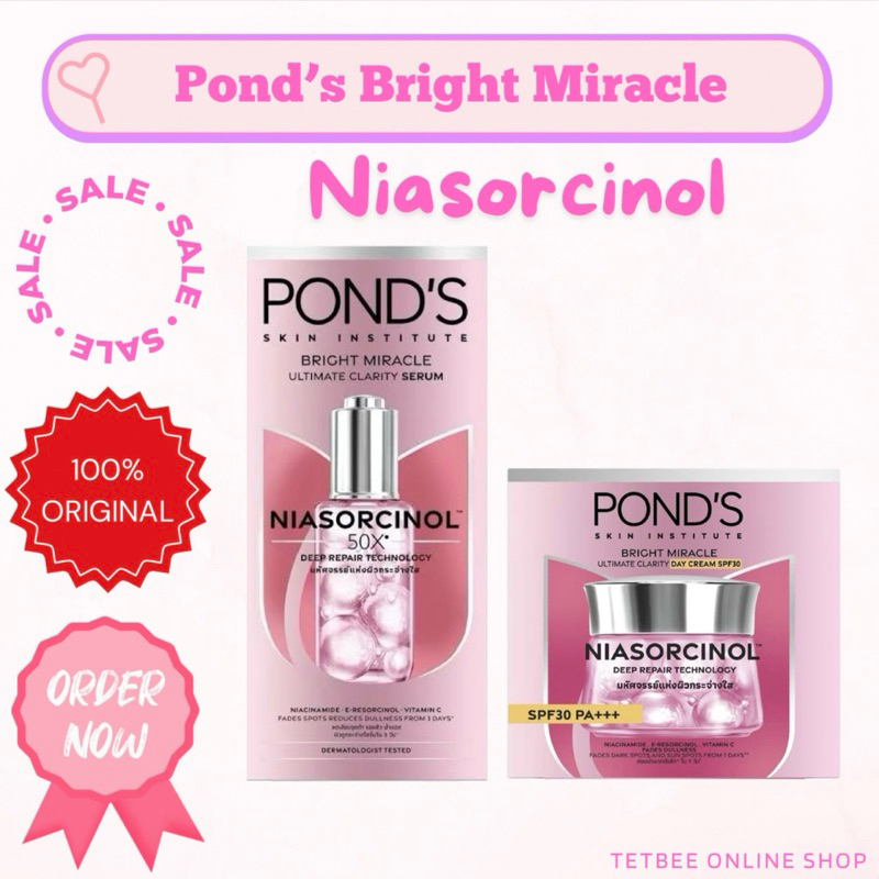 Ensemble Peau Visage Jour & Nuit Pond's Ultimate Miracle - Clarté, Niasorcinol - Neuf
