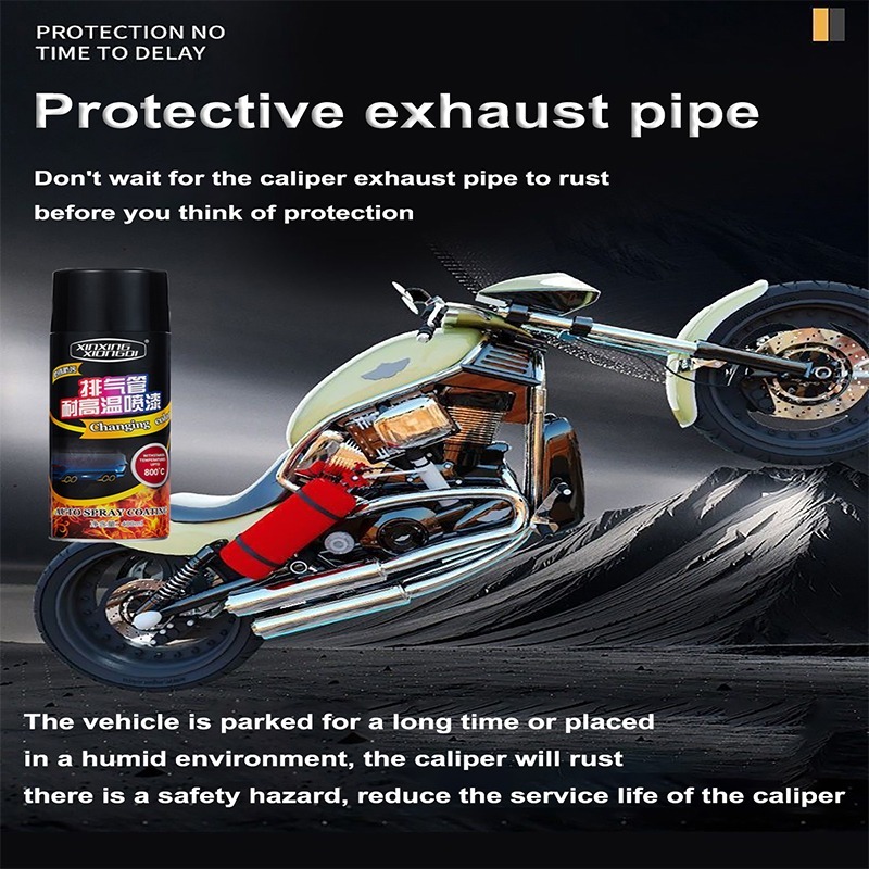 400ml Motorcycle Parts High Temp Spray Paint Exhaust Engine Coating ...