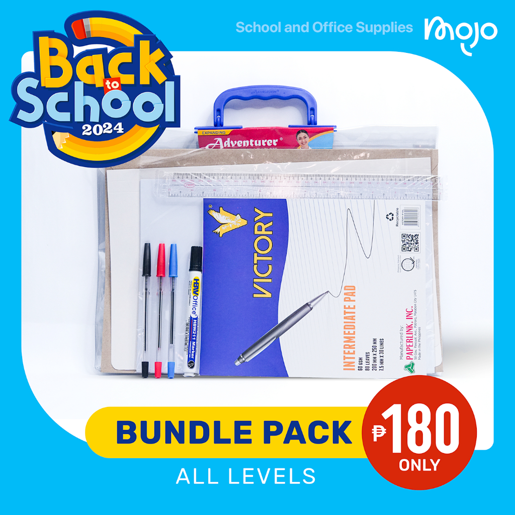 Back to school Bundle pack promo all levels school supplies set 2024 ...