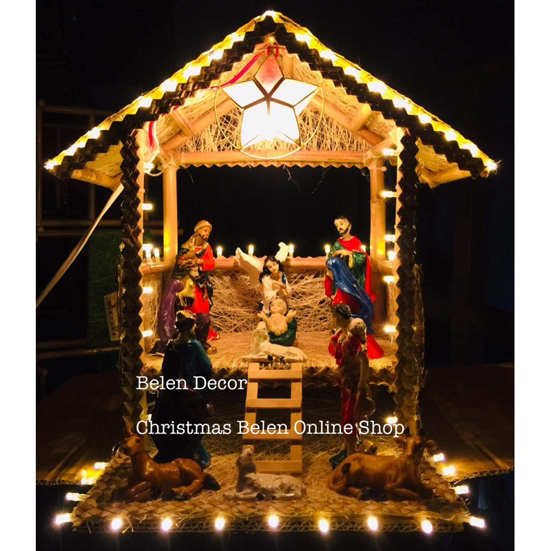Christmas Belen With stairs Complete Set Nativity Small | Shopee ...