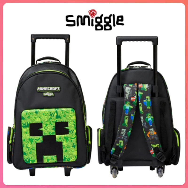 Minecraft trolley school bag best sale