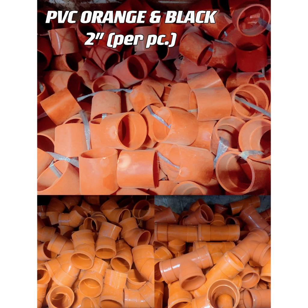 PVC ORANGE and BLACK SIZE 2" HEAVY DUTY+ | Shopee Philippines