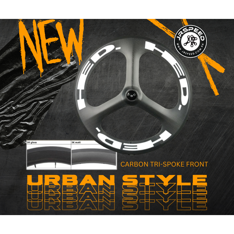 Front Wheel Hed Tri Spoke HED H3 Tubular Rear Wheel – RA Cycles - Main Image