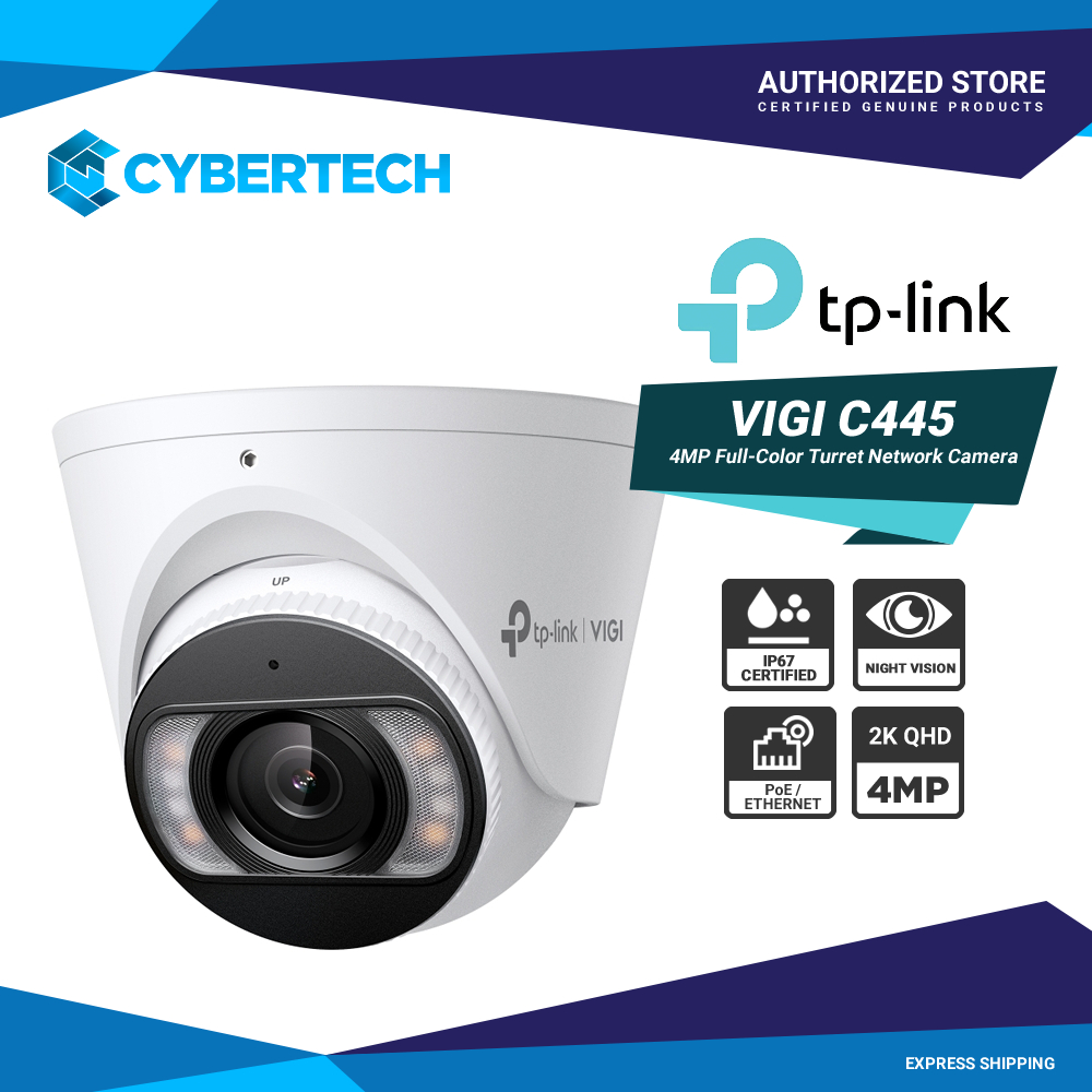 TP-Link VIGI C445 4MP Full-Color Turret Network Camera | Shopee Philippines